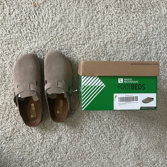 White Mountain | Shoes | Bari Footbeds Clog In Taupe Looks Like Birkenstock Boston | Poshmark